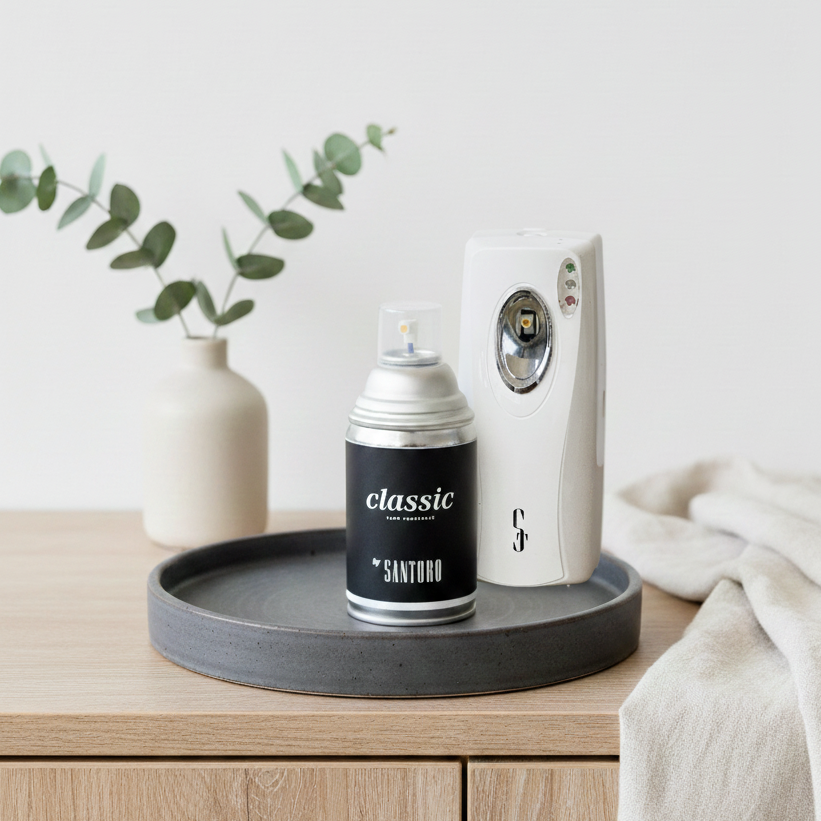 Kit Classic by SANTORO™  90 días - Room Luxury Fragrance + Despachador Automático